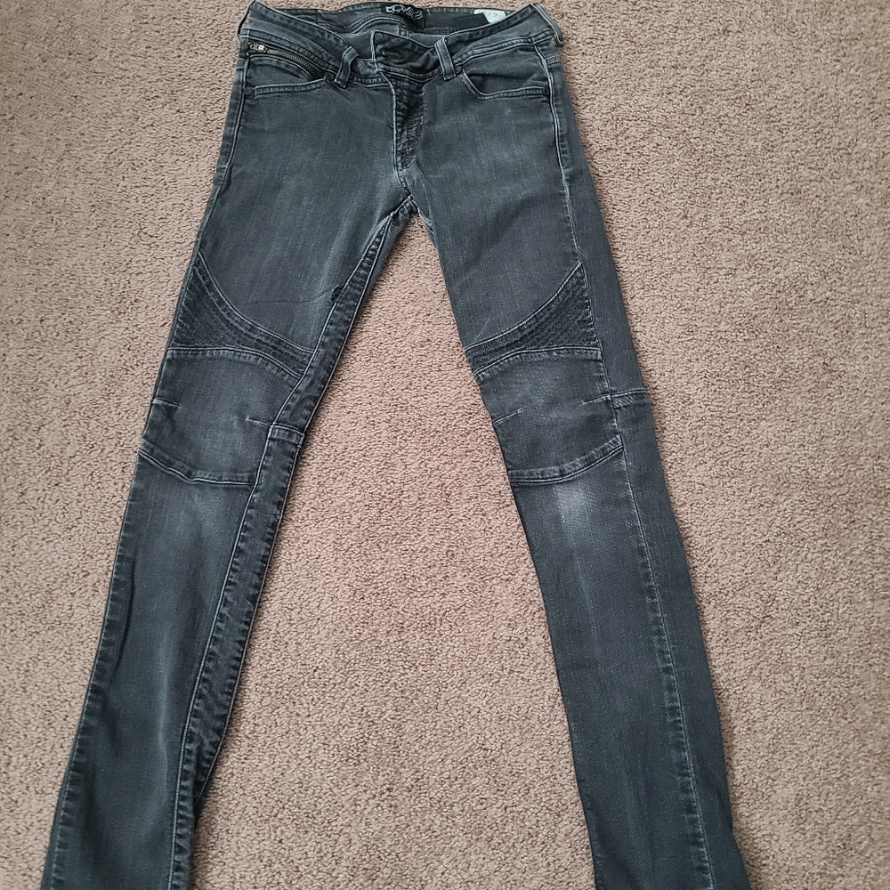 Fox brand moto style jeans